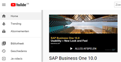 SAP YouTube kanaal